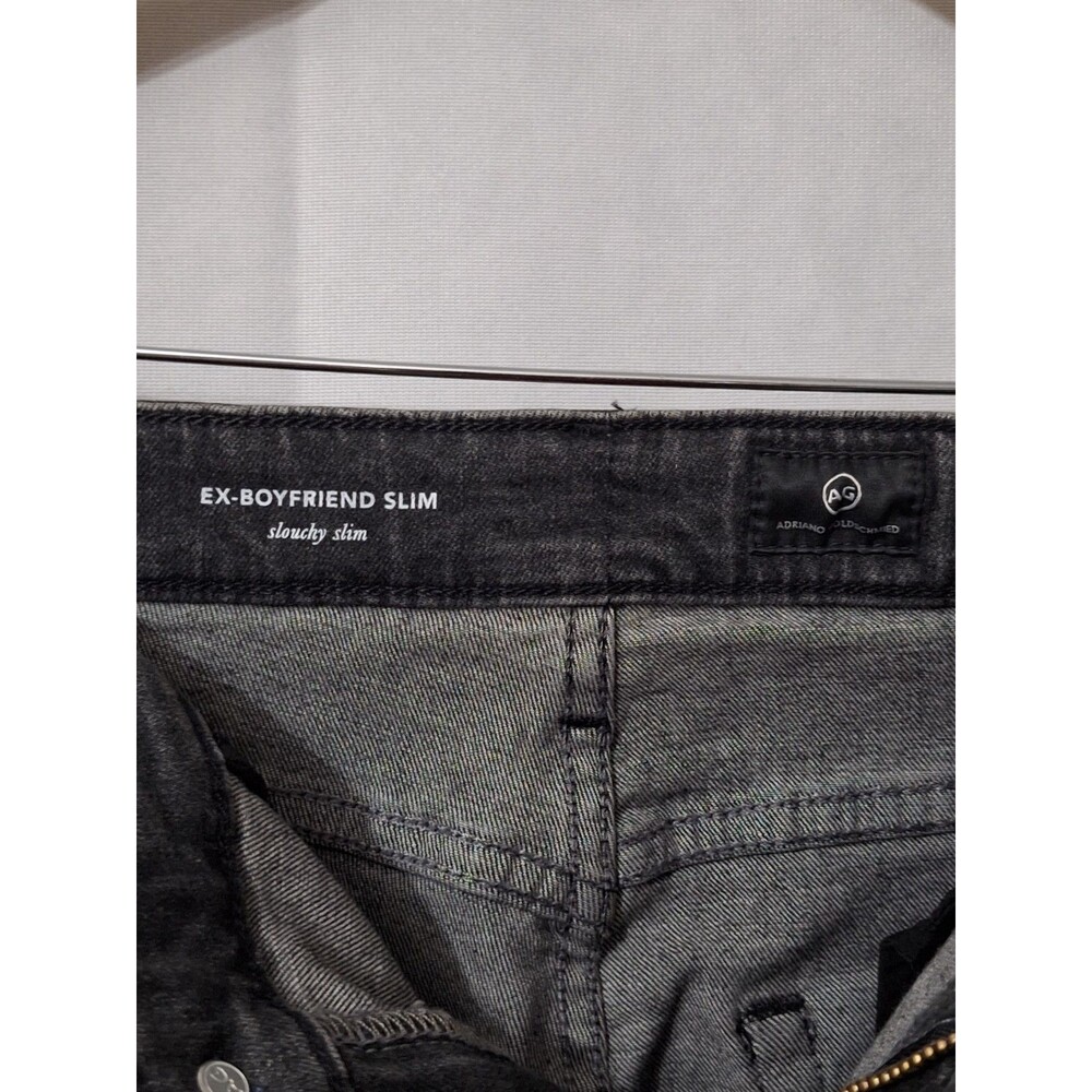Adriano Goldschmied Ex-Boyfriend Slouchy Slim Jeans Women's Sz 31R Faded Cuffed - Picture 3 of 12